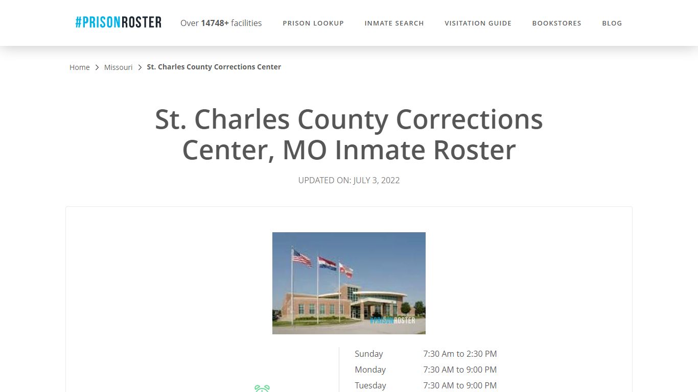 St. Charles County Corrections Center, MO Inmate Roster - Prisonroster